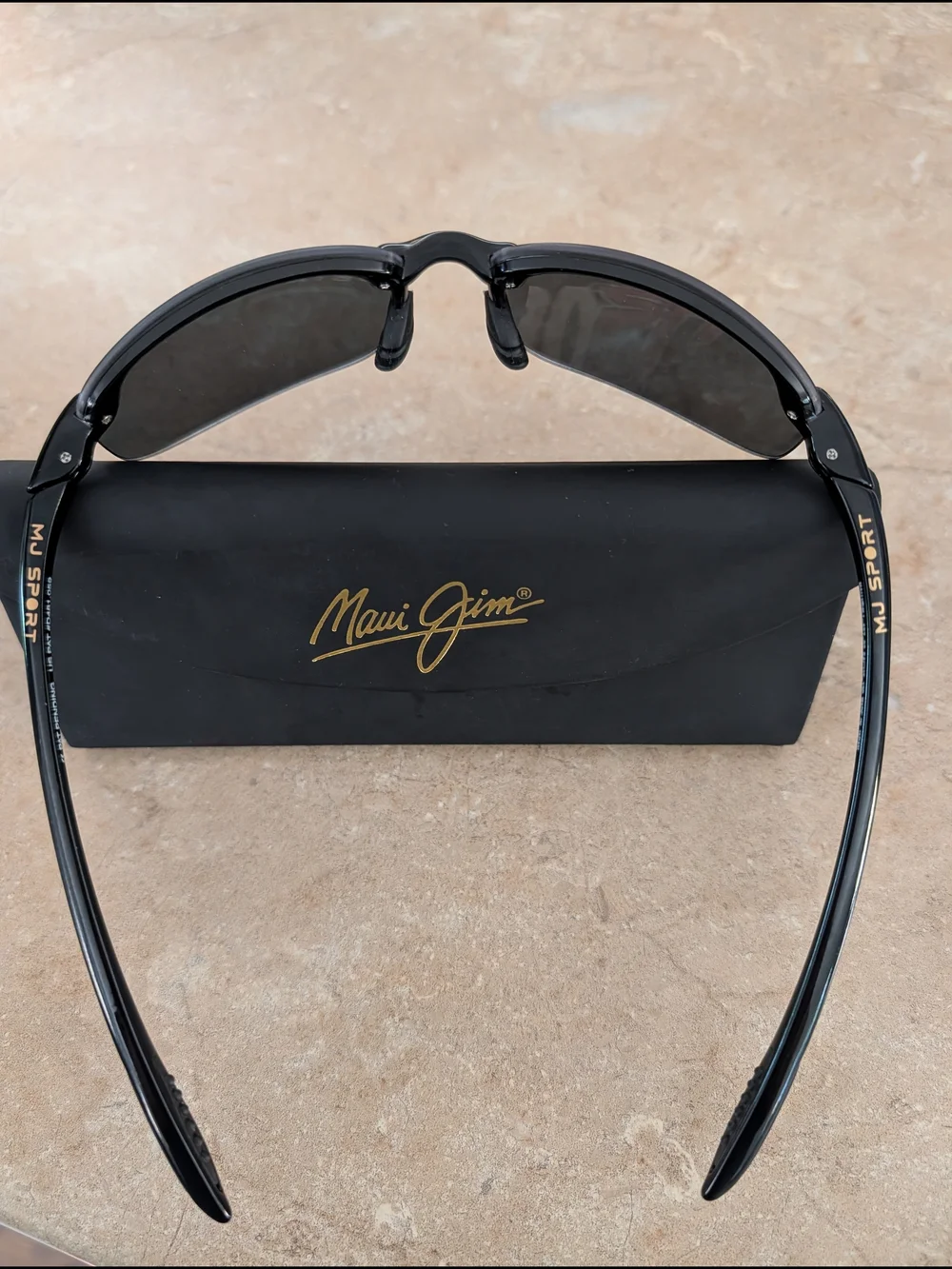 Maui Jim MJ Sport Black Polarized Sunglasses